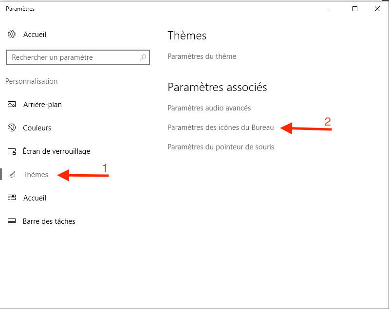 Windows 10 : Comment afficher les icônes Ordinateur, Mes
